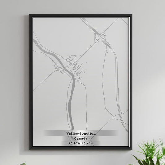 ROAD MAP OF VALLEE JONCTION, CANADA BY MAPBAKES