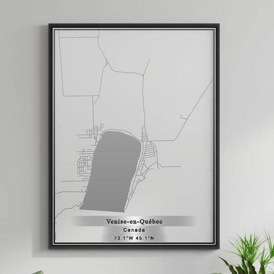 ROAD MAP OF VENISE EN QUEBEC, CANADA BY MAPBAKES