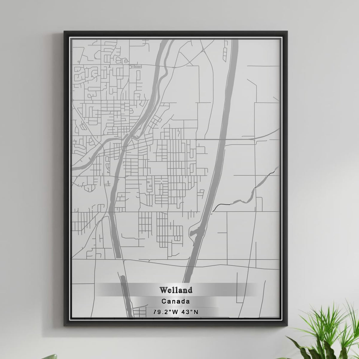 ROAD MAP OF WELLAND, CANADA BY MAPBAKES