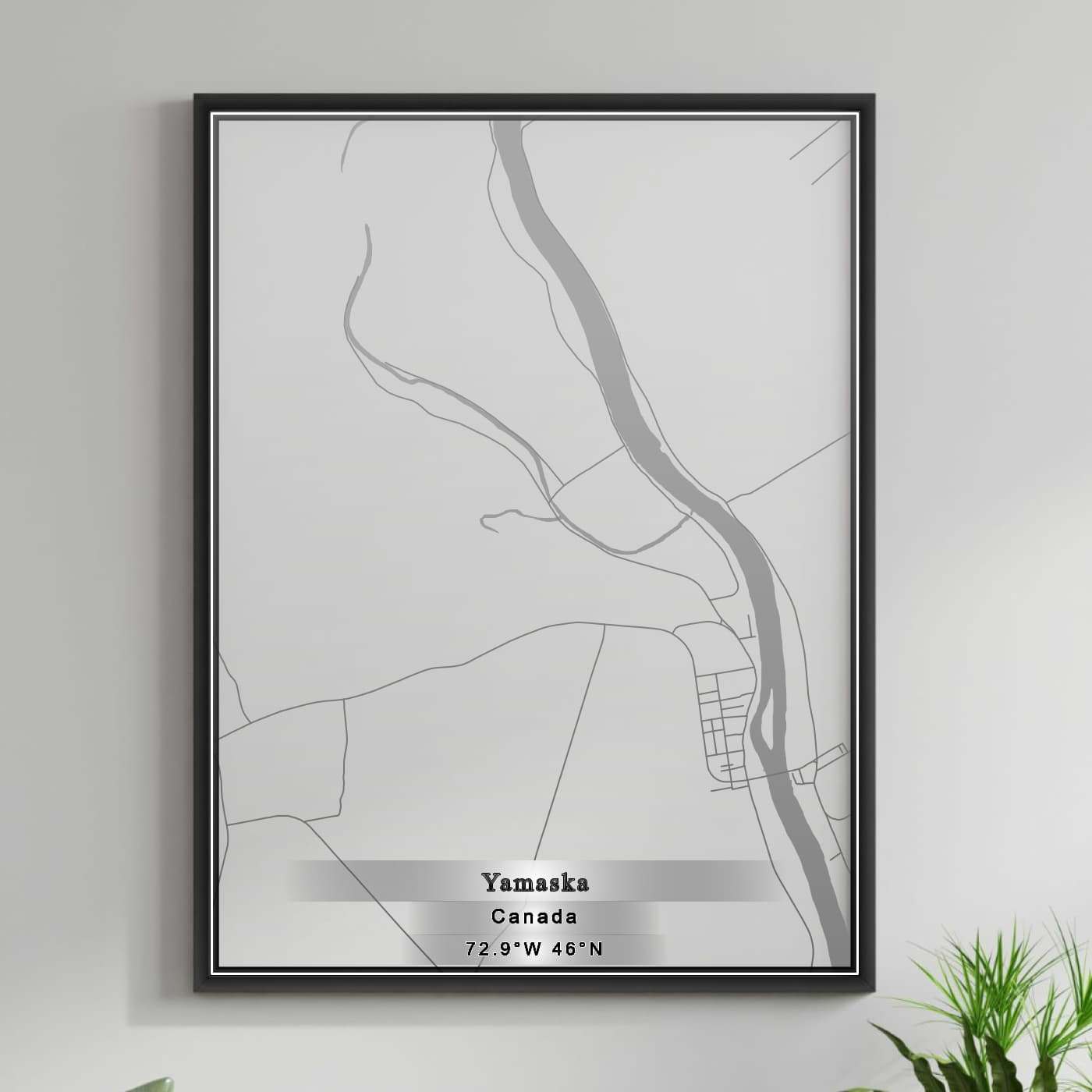 ROAD MAP OF YAMASKA, CANADA BY MAPBAKES