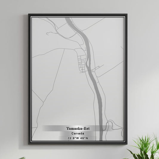 ROAD MAP OF YAMASKA EST, CANADA BY MAPBAKES