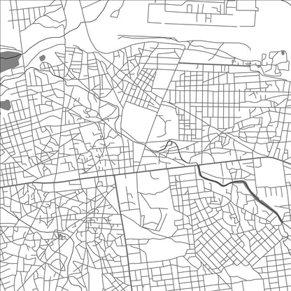 ROAD MAP OF ABECHE, CHAD BY MAPBAKES