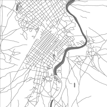 ROAD MAP OF AM-TIMAN, CHAD BY MAPBAKES