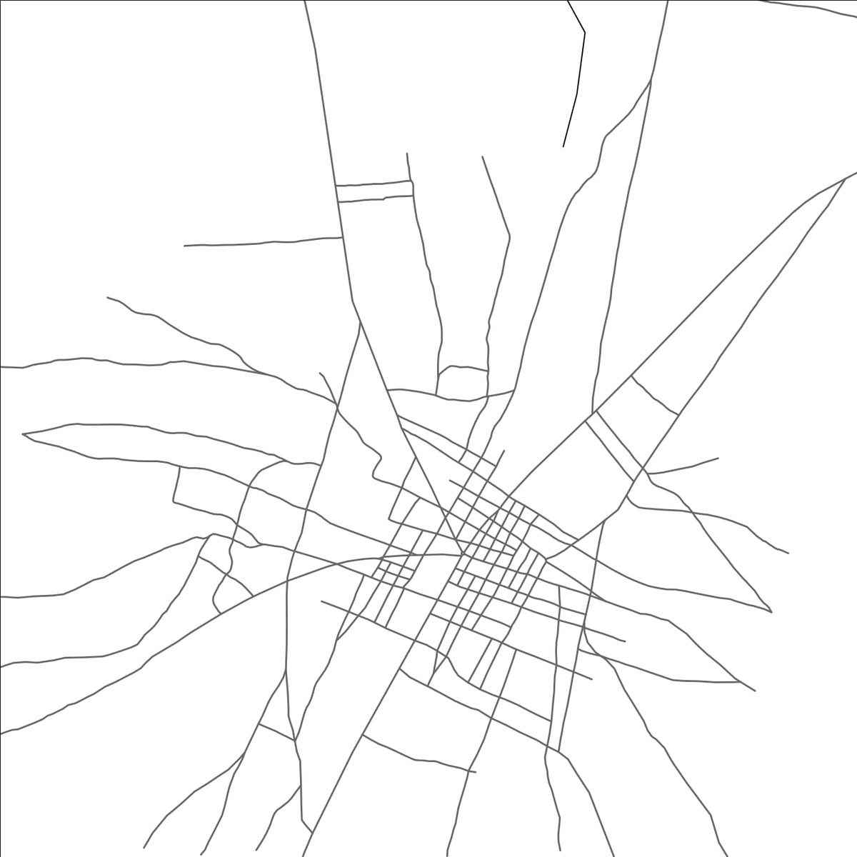 ROAD MAP OF BENOY, CHAD BY MAPBAKES