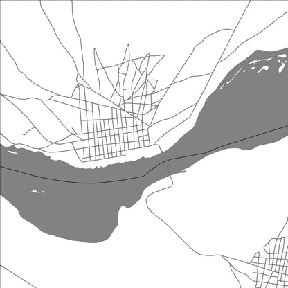 ROAD MAP OF BOUSSO, CHAD BY MAPBAKES