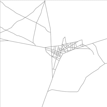 ROAD MAP OF FIANGA, CHAD BY MAPBAKES