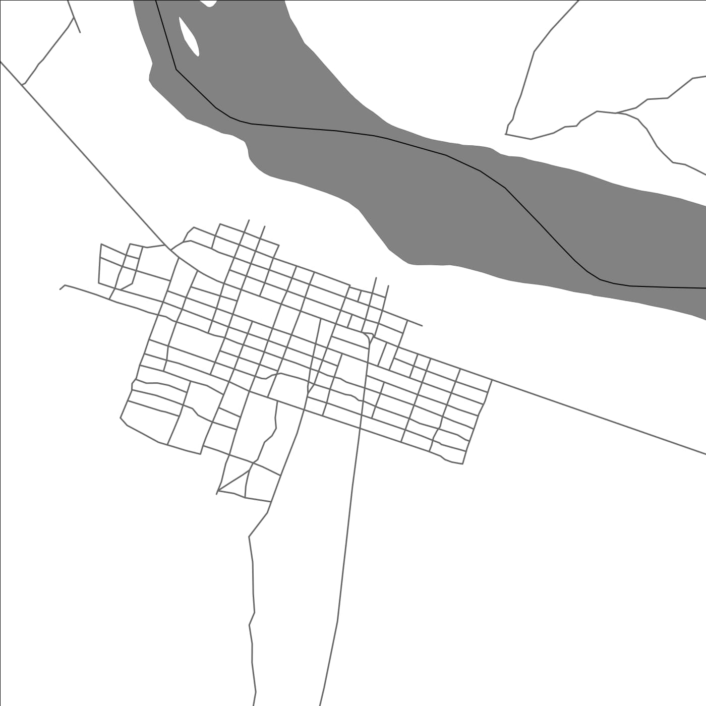 ROAD MAP OF GUELENDENG, CHAD BY MAPBAKES