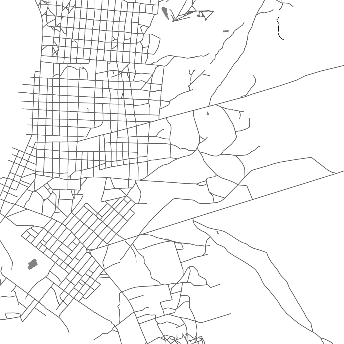 ROAD MAP OF MONGO, CHAD BY MAPBAKES