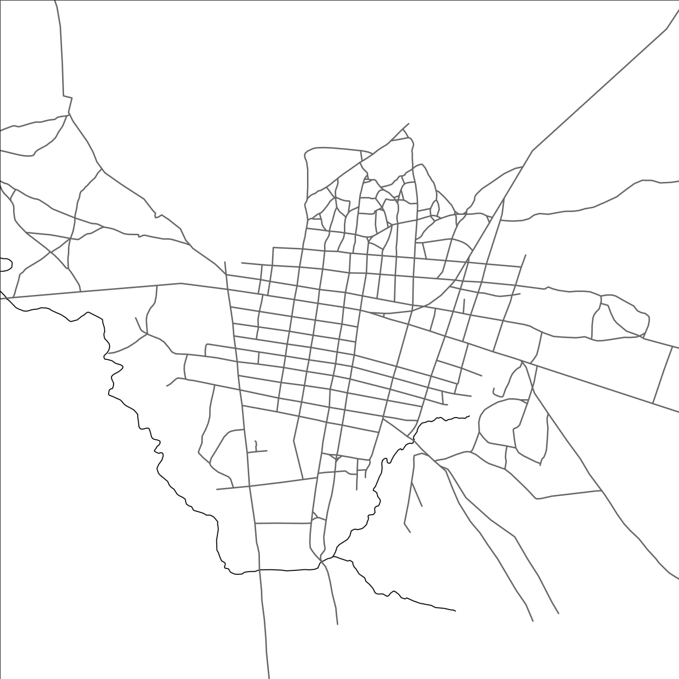 ROAD MAP OF PALA, CHAD BY MAPBAKES