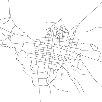 ROAD MAP OF PALA, CHAD BY MAPBAKES