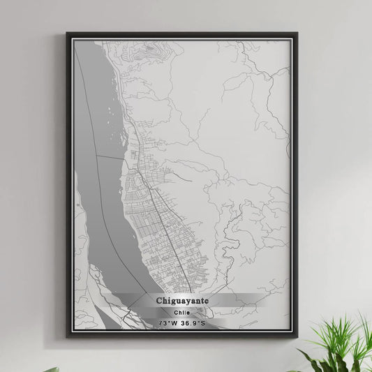 ROAD MAP OF CHIGUAYANTE, CHILE BY MAPBAKES