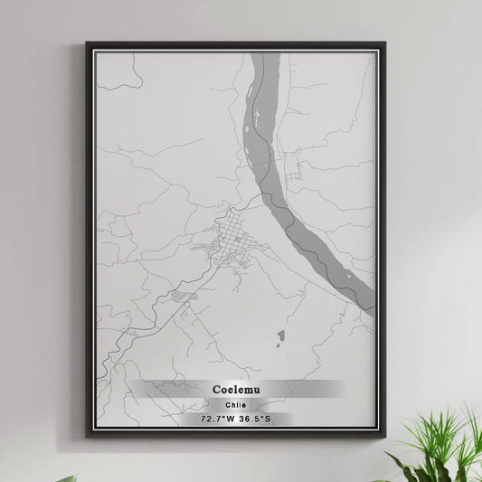 ROAD MAP OF COELEMU, CHILE BY MAPBAKES