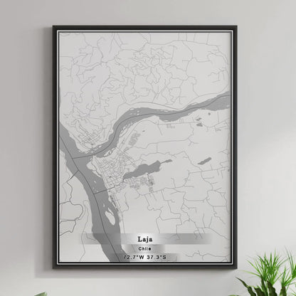 ROAD MAP OF LAJA, CHILE BY MAPBAKES