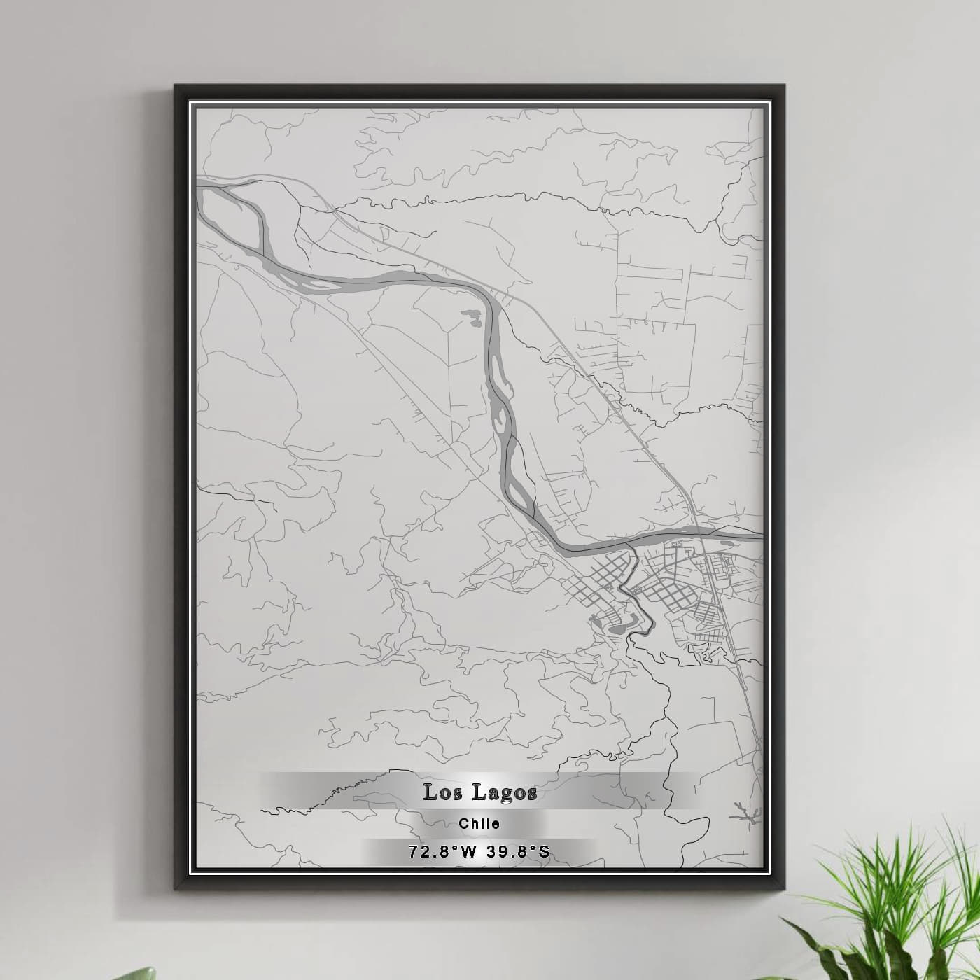 ROAD MAP OF LOS LAGOS, CHILE BY MAPBAKES