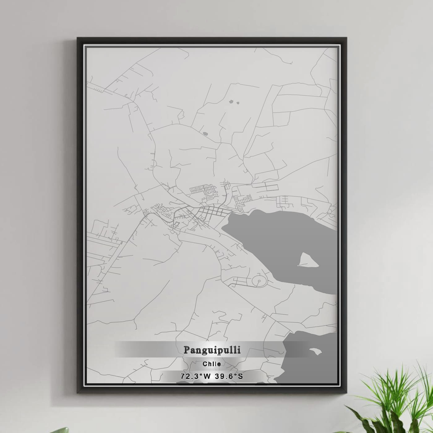 ROAD MAP OF PANGUIPULLI, CHILE BY MAPBAKES