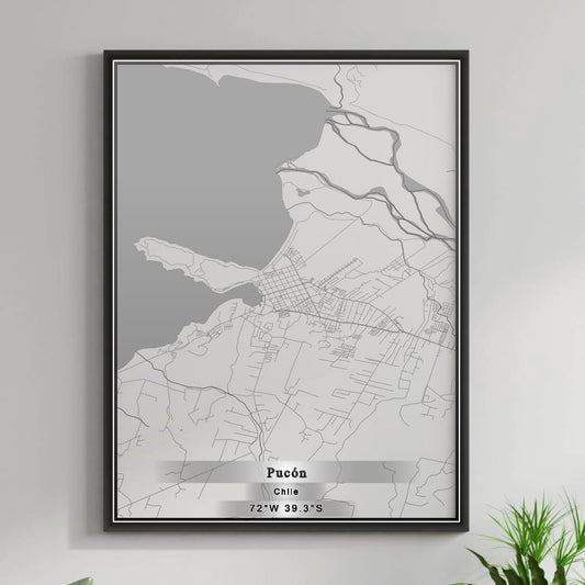 ROAD MAP OF PUCÓN, CHILE BY MAPBAKES