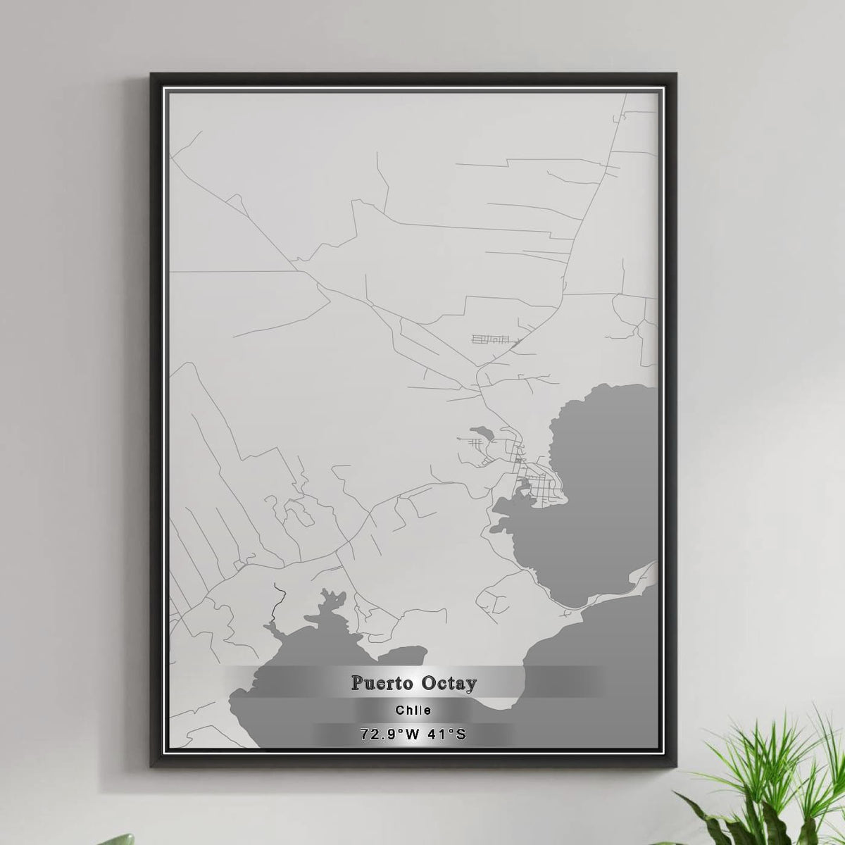 ROAD MAP OF PUERTO OCTAY, CHILE BY MAPBAKES