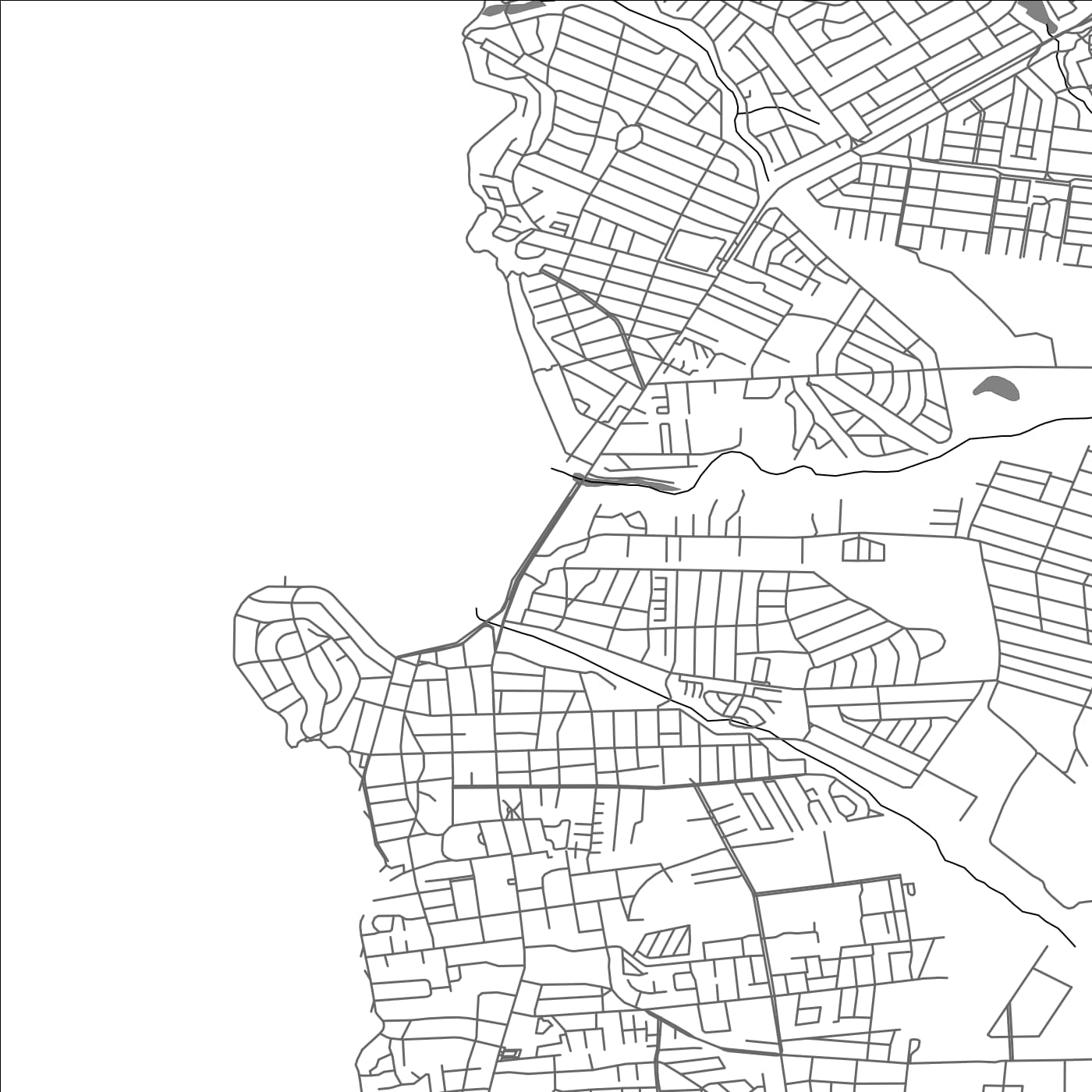 ROAD MAP OF ALGARROBO, CHILE BY MAPBAKES