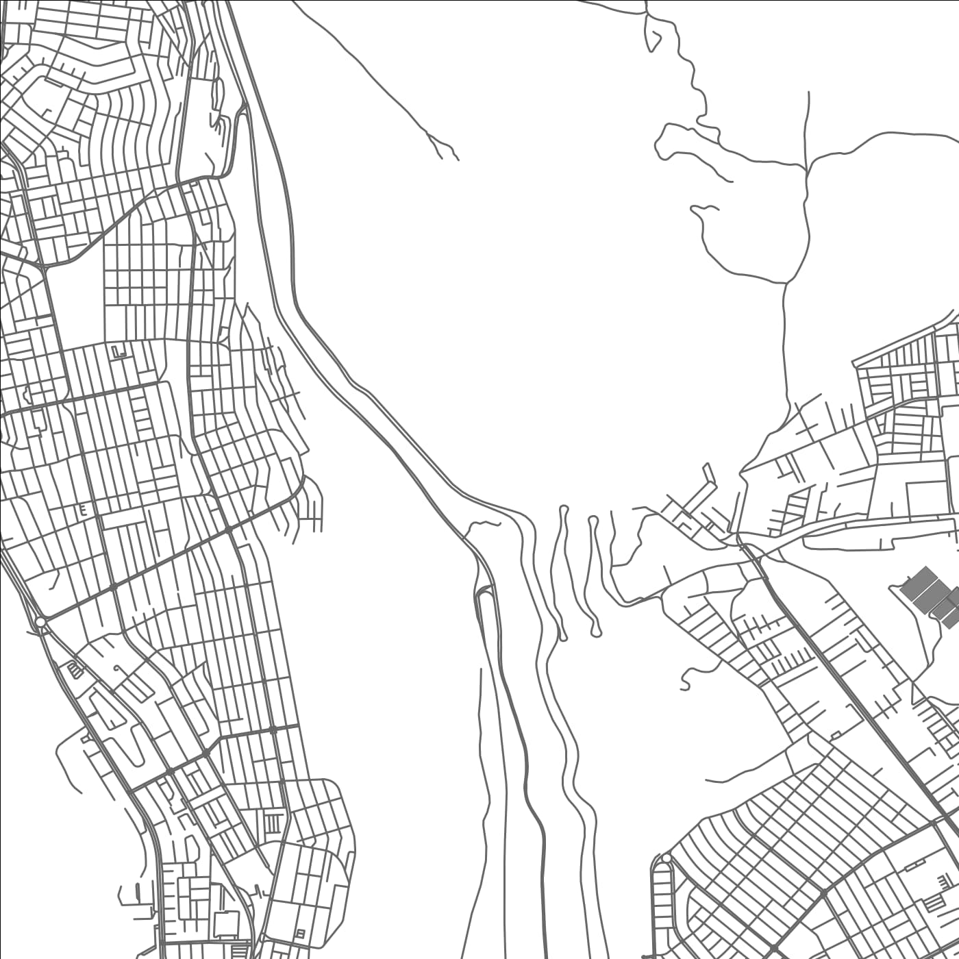 ROAD MAP OF ALTO HOSPICIO, CHILE BY MAPBAKES