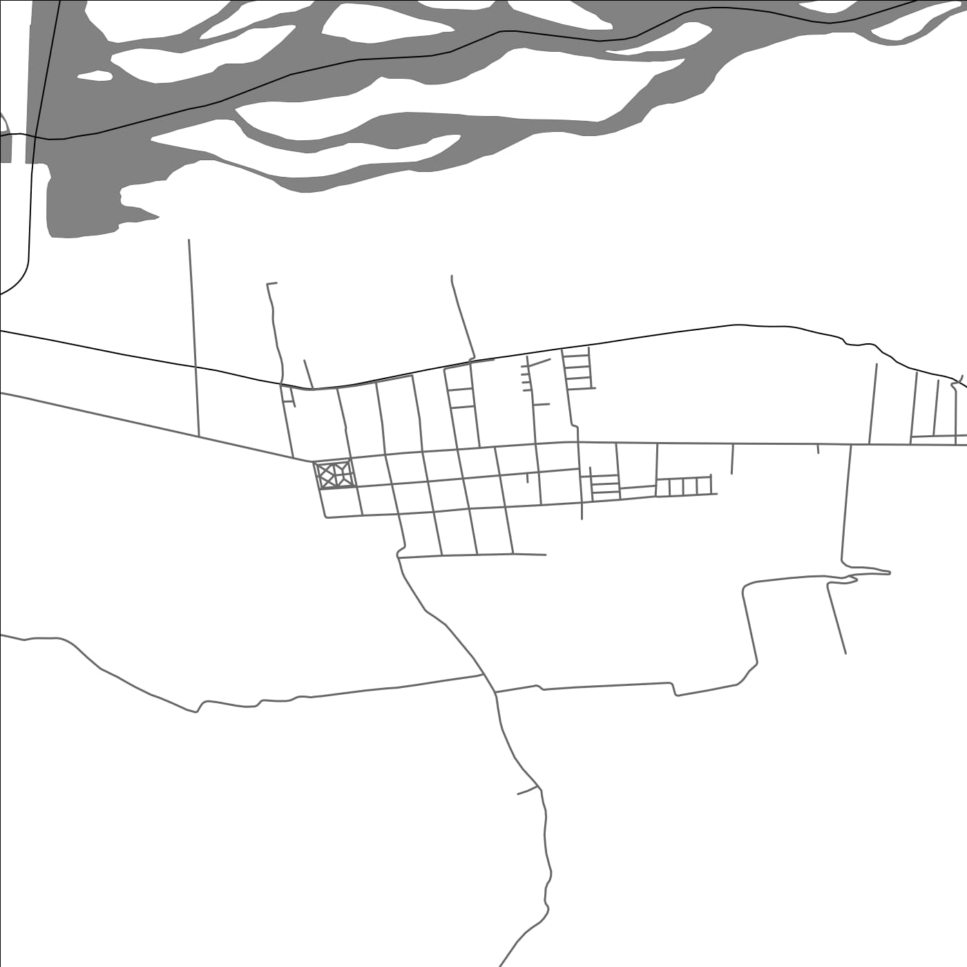 ROAD MAP OF ANTUCO, CHILE BY MAPBAKES