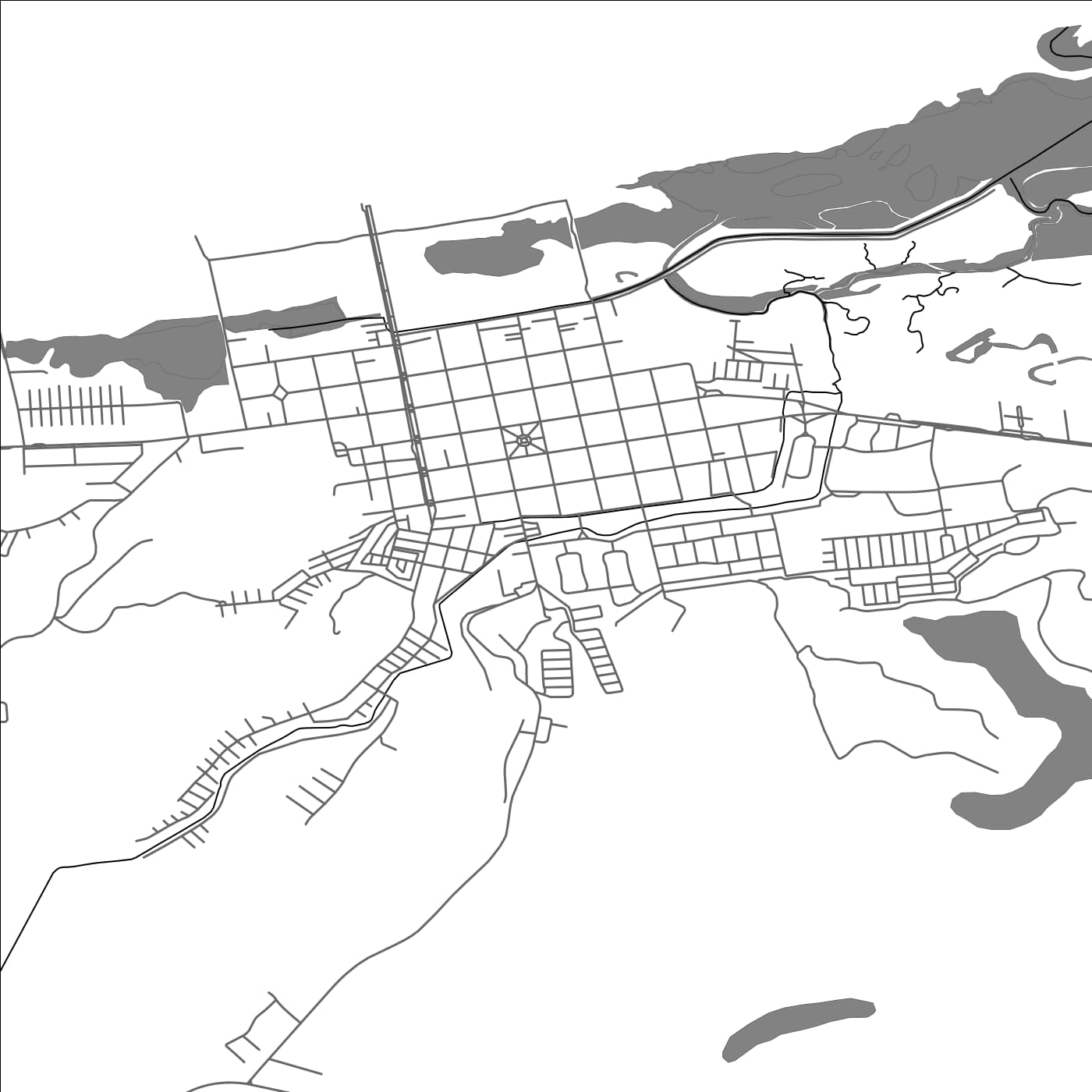 ROAD MAP OF ARAUCO, CHILE BY MAPBAKES