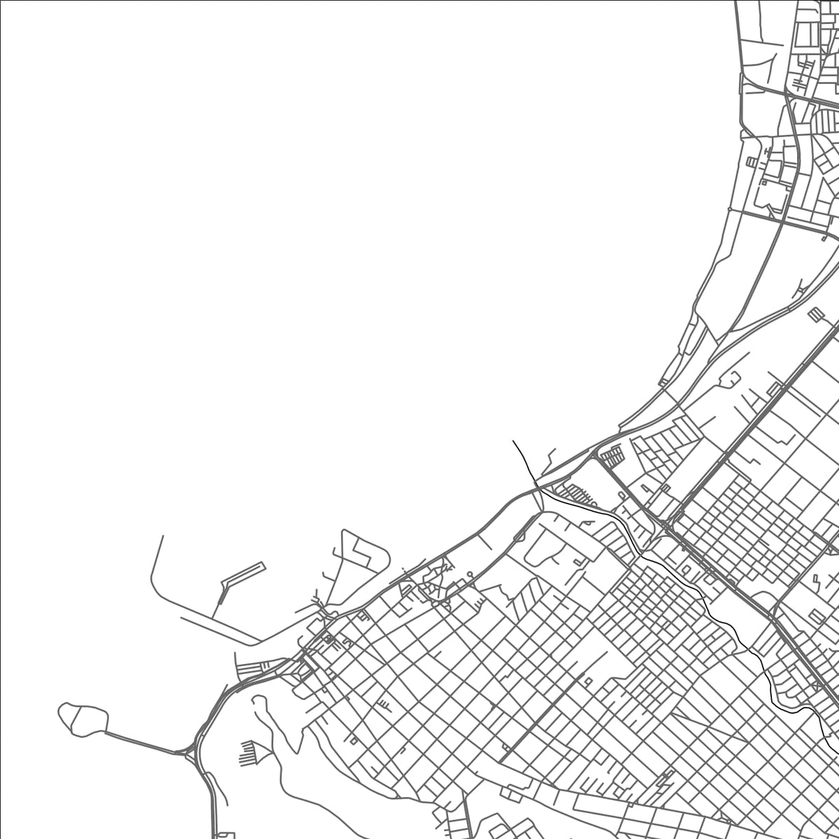 ROAD MAP OF ARICA, CHILE BY MAPBAKES