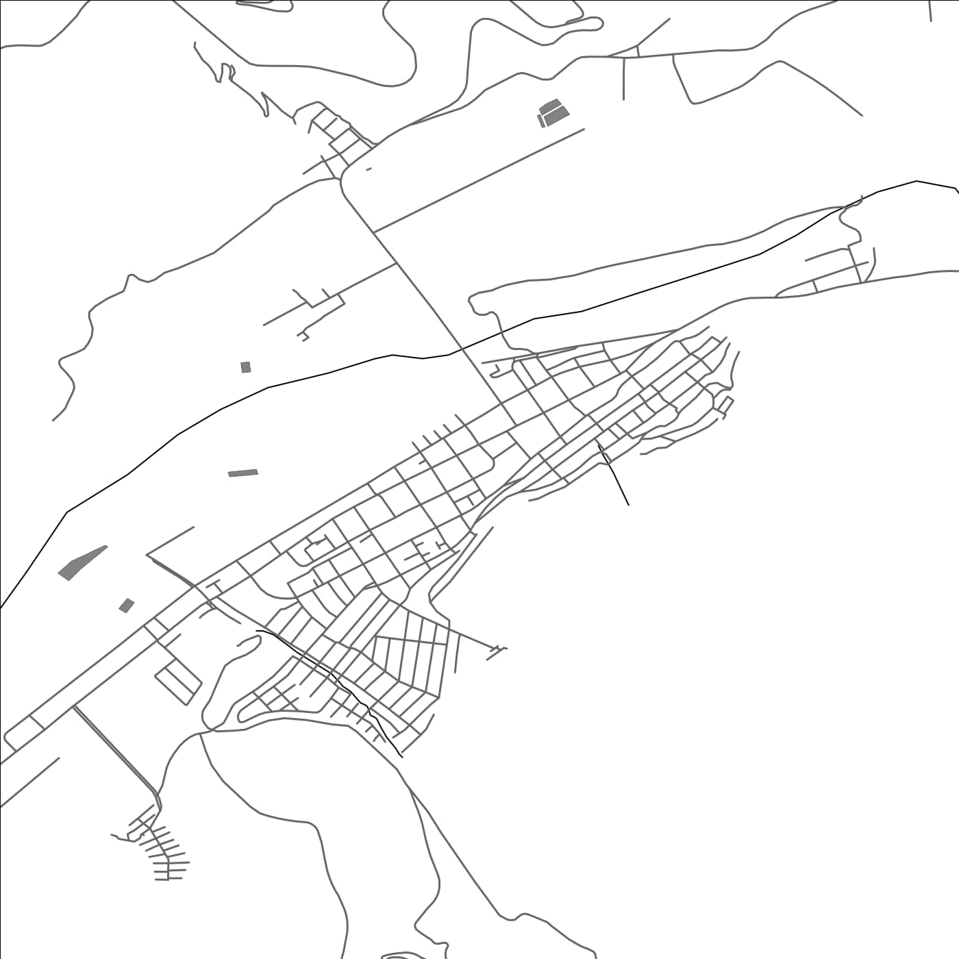 ROAD MAP OF CABILDO, CHILE BY MAPBAKES