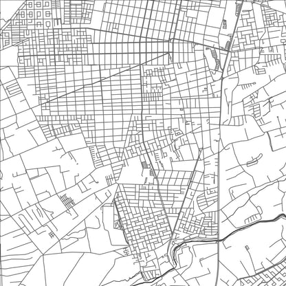 ROAD MAP OF CALAMA, CHILE BY MAPBAKES