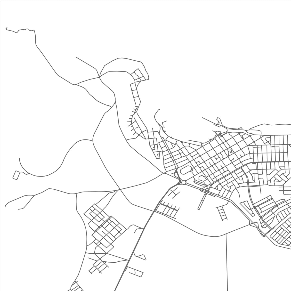 ROAD MAP OF CALDERA, CHILE BY MAPBAKES