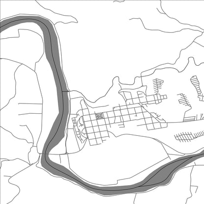 ROAD MAP OF CARAHUE, CHILE BY MAPBAKES