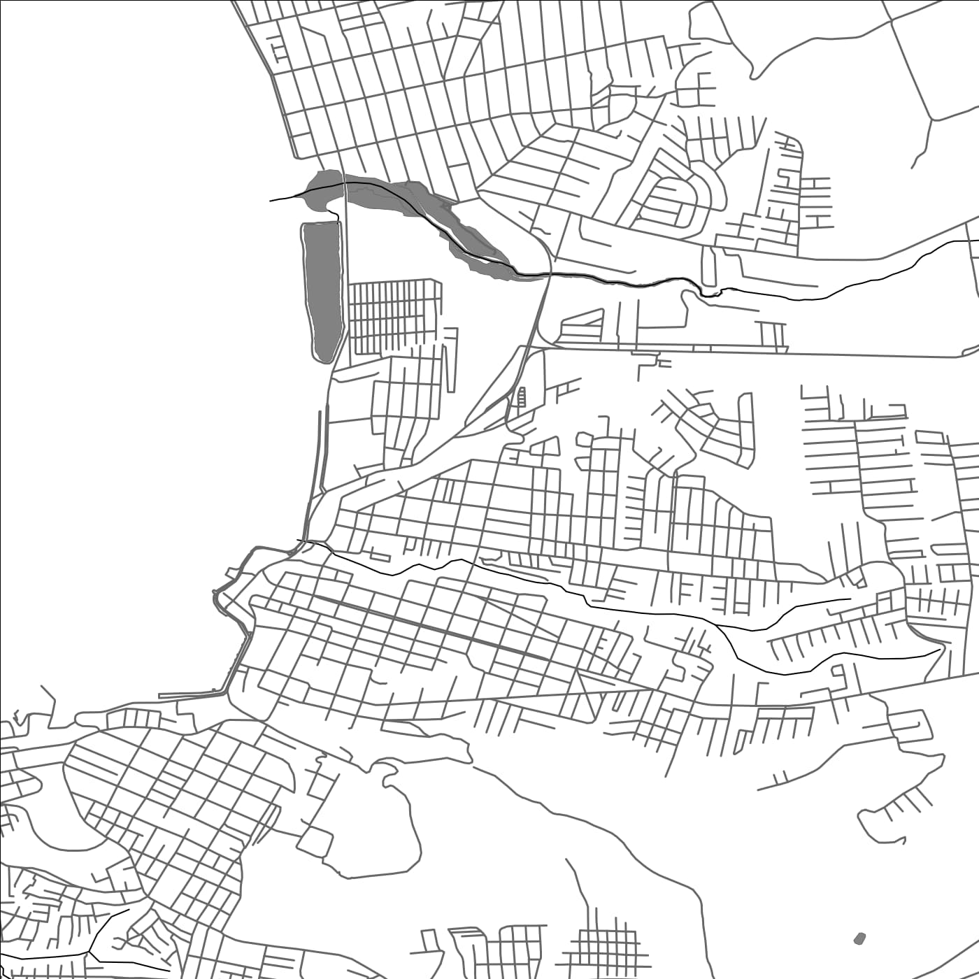 ROAD MAP OF CARTAGENA, CHILE BY MAPBAKES