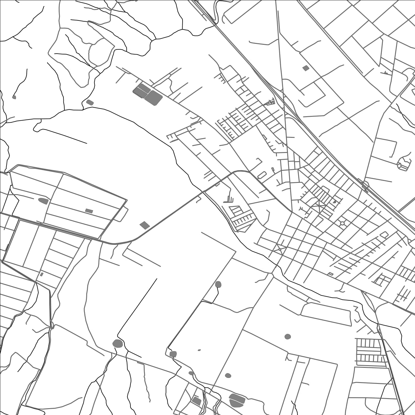 ROAD MAP OF CASABLANCA, CHILE BY MAPBAKES