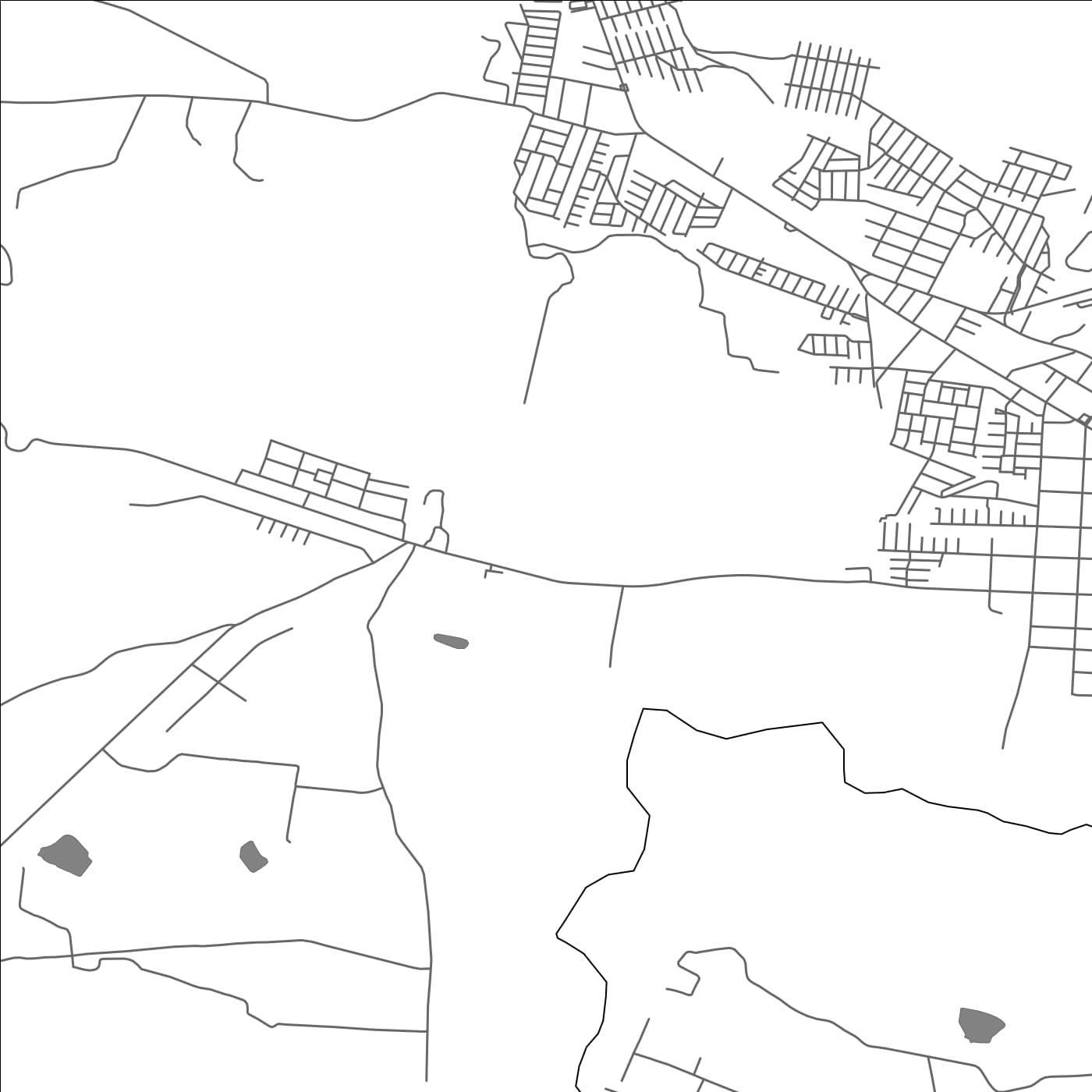 ROAD MAP OF CAUQUENES, CHILE BY MAPBAKES