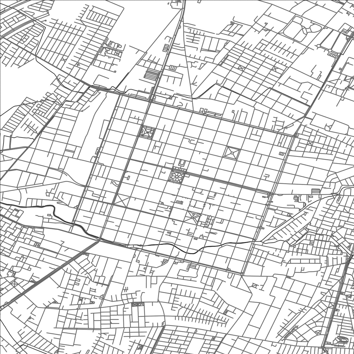 ROAD MAP OF CHILLÁN, CHILE BY MAPBAKES