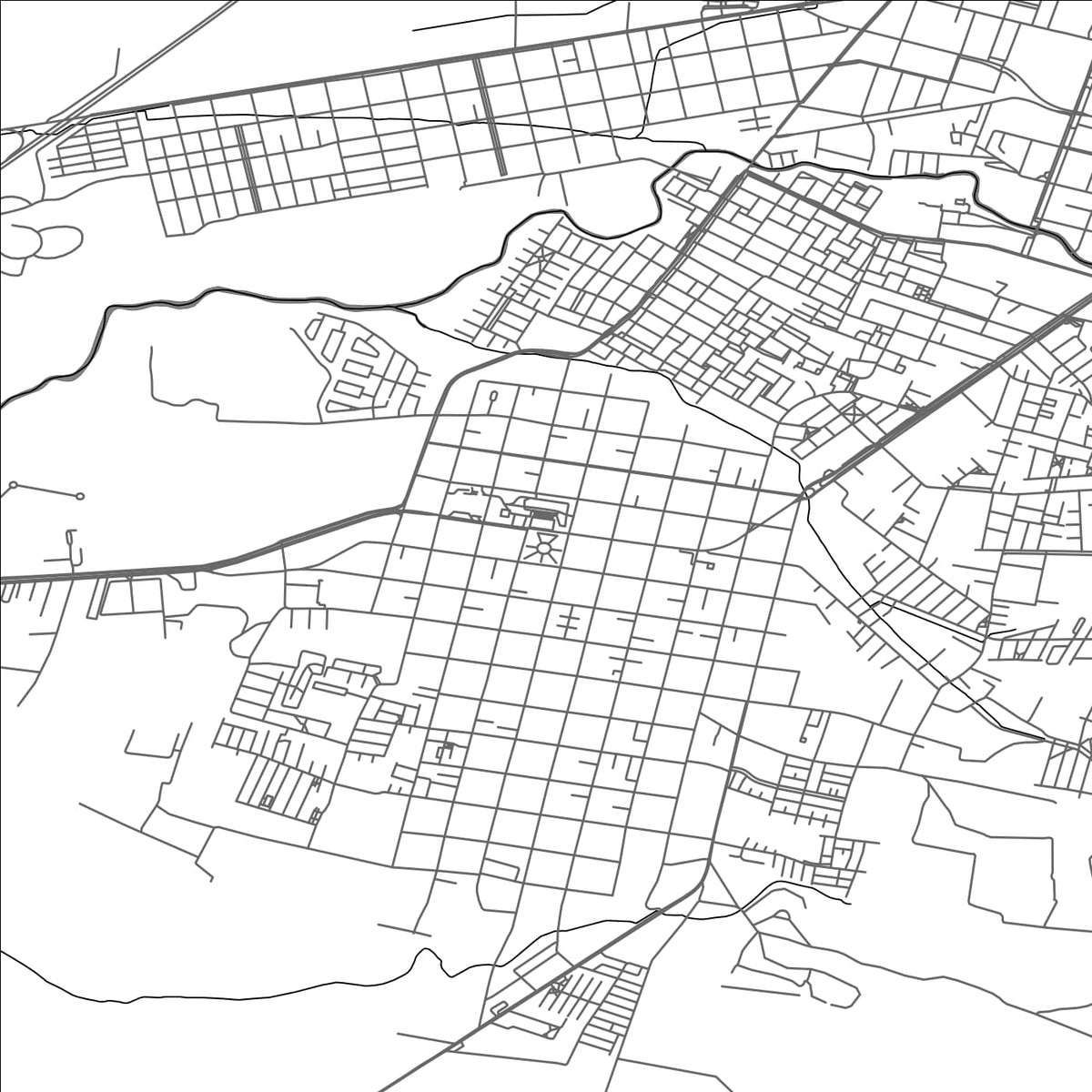 ROAD MAP OF CHILLÁN VIEJO, CHILE BY MAPBAKES
