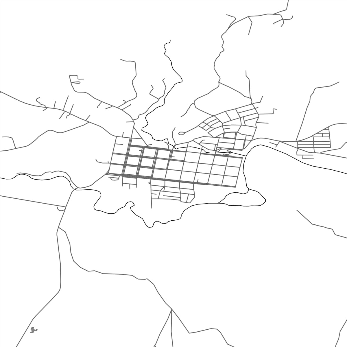 ROAD MAP OF COCHRANE, CHILE BY MAPBAKES