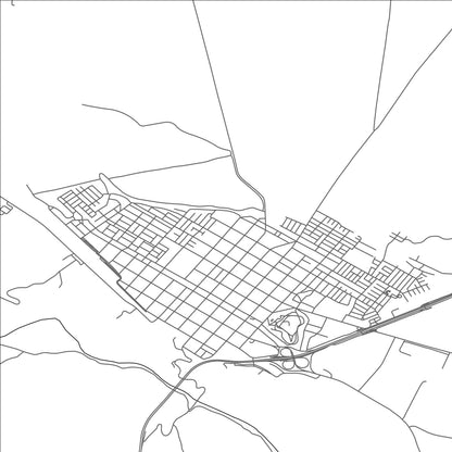 ROAD MAP OF COLLIPULLI, CHILE BY MAPBAKES