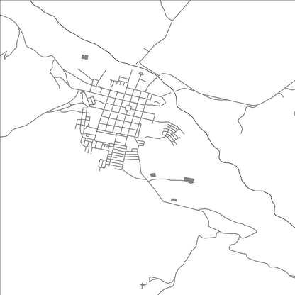 ROAD MAP OF COMBARBALÁ, CHILE BY MAPBAKES