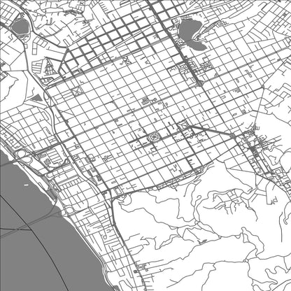 ROAD MAP OF CONCEPCIÓN, CHILE BY MAPBAKES