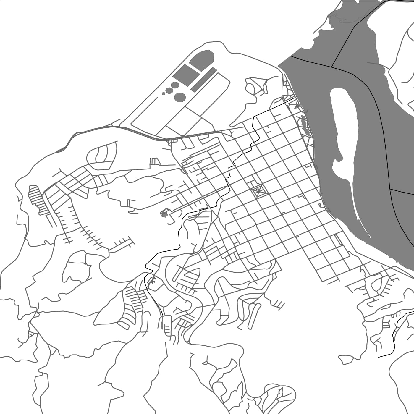 ROAD MAP OF CONSTITUCIÓN, CHILE BY MAPBAKES