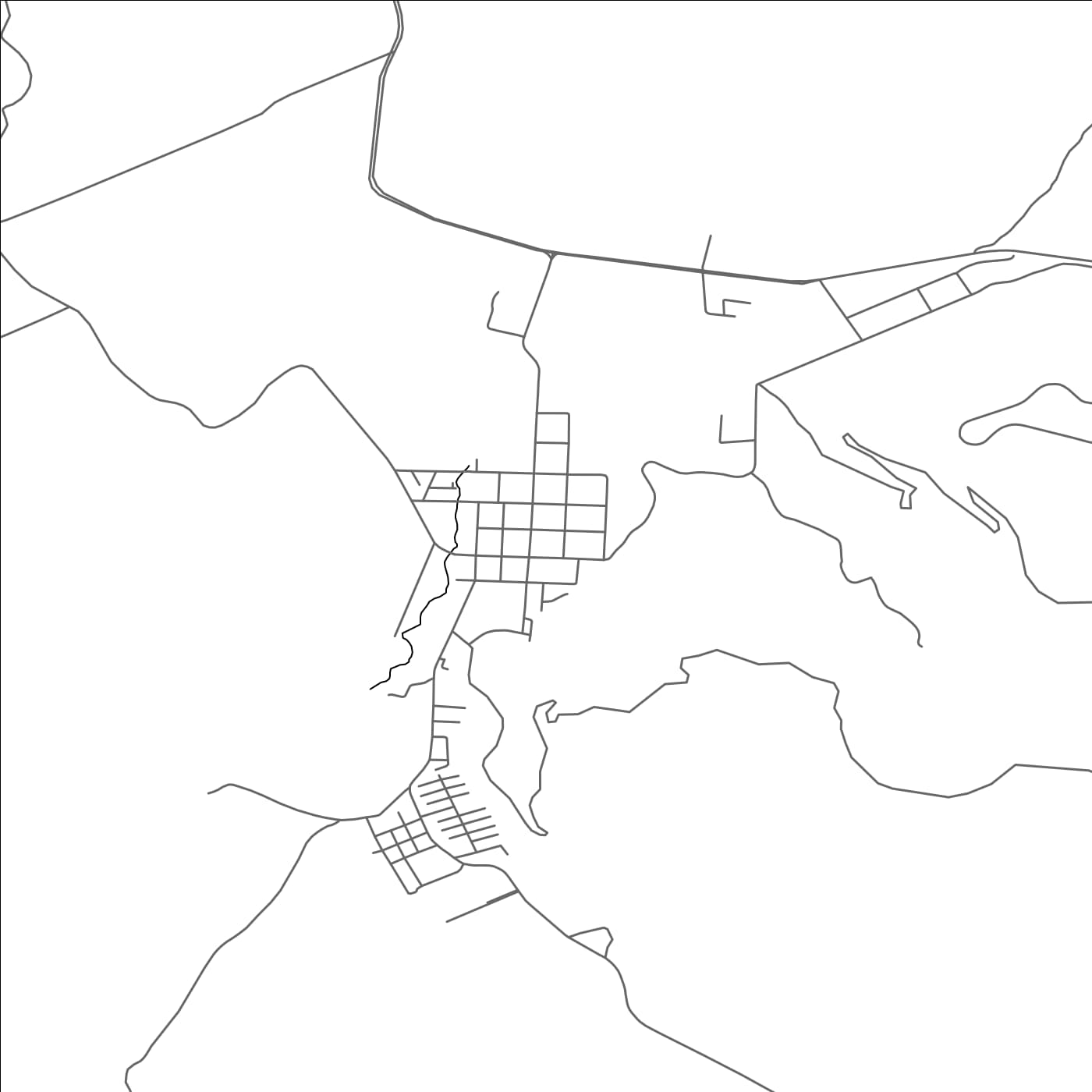 ROAD MAP OF CONTULMO, CHILE BY MAPBAKES