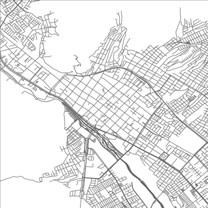 ROAD MAP OF COPIAPÓ, CHILE BY MAPBAKES