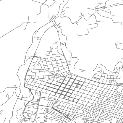 ROAD MAP OF COYHAIQUE, CHILE BY MAPBAKES