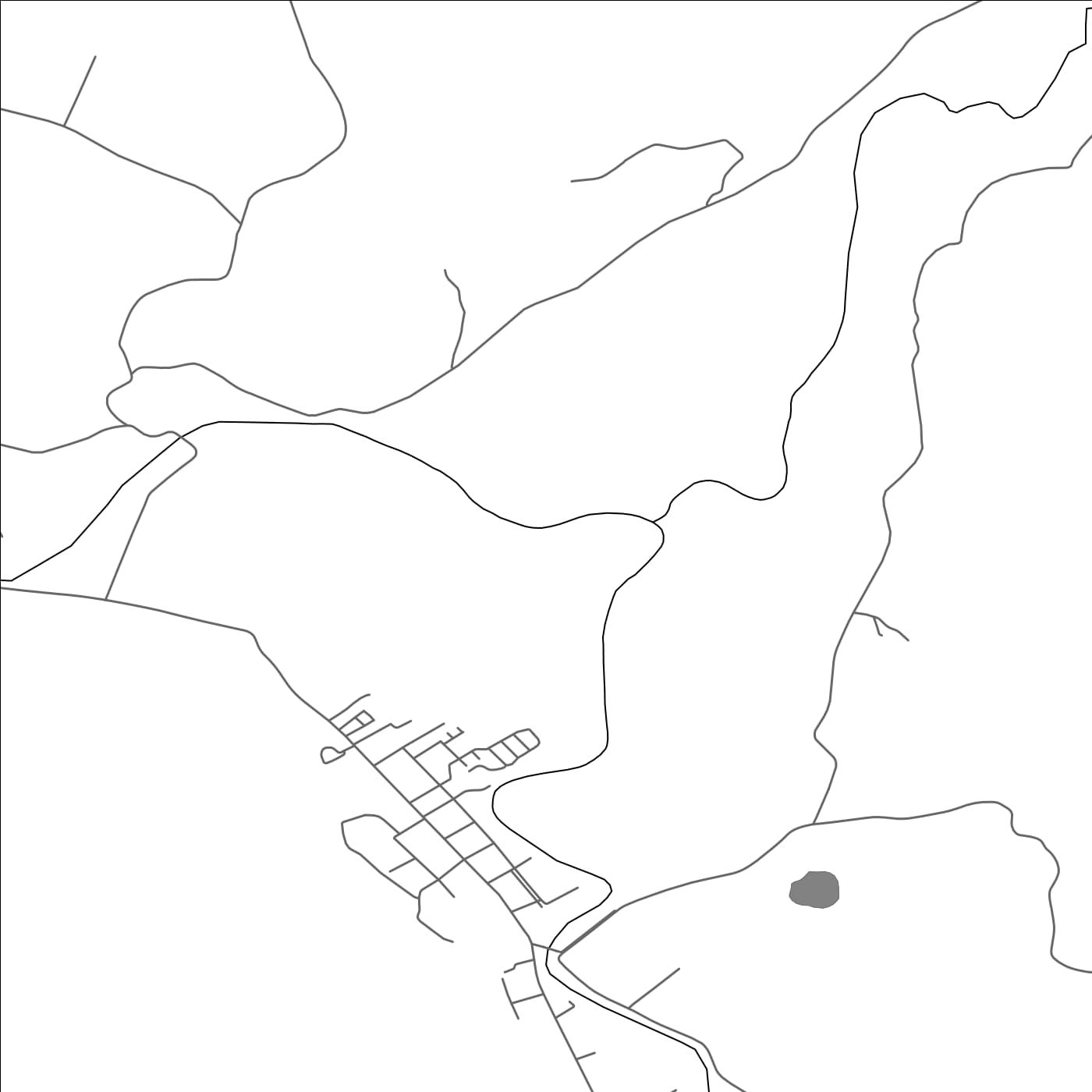 ROAD MAP OF CURARREHUE, CHILE BY MAPBAKES