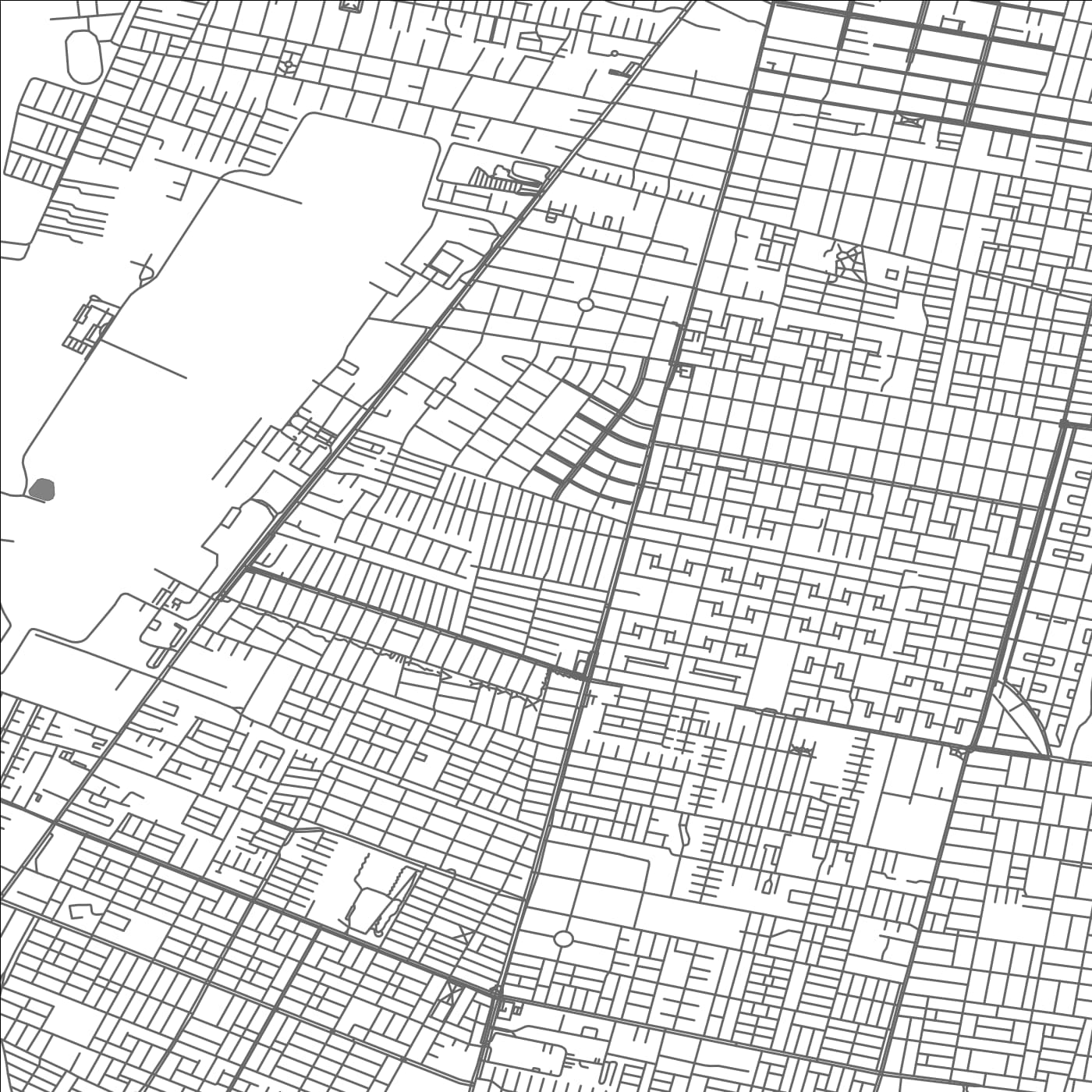 ROAD MAP OF EL BOSQUE, CHILE BY MAPBAKES