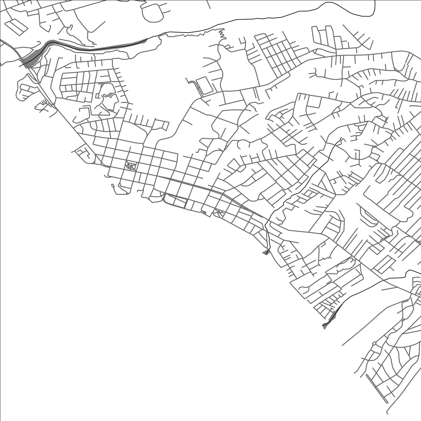 ROAD MAP OF EL TABO, CHILE BY MAPBAKES