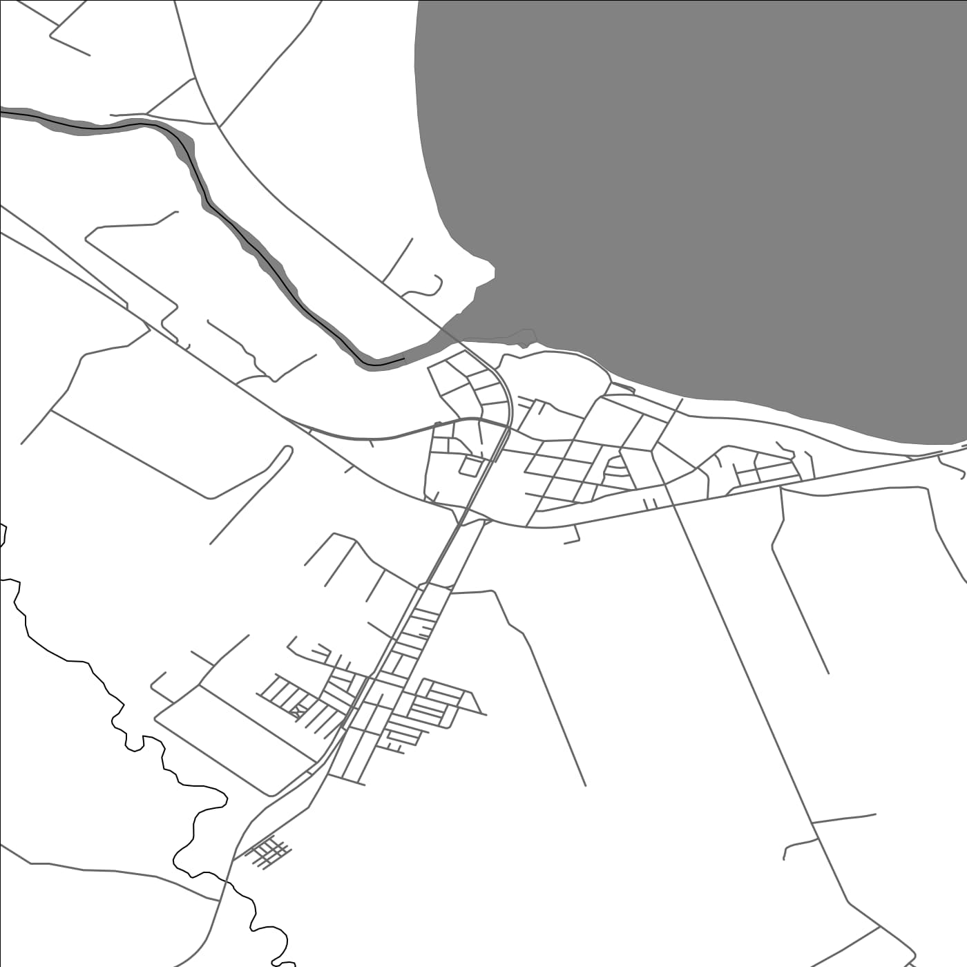 ROAD MAP OF ENTRE LAGOS, CHILE BY MAPBAKES