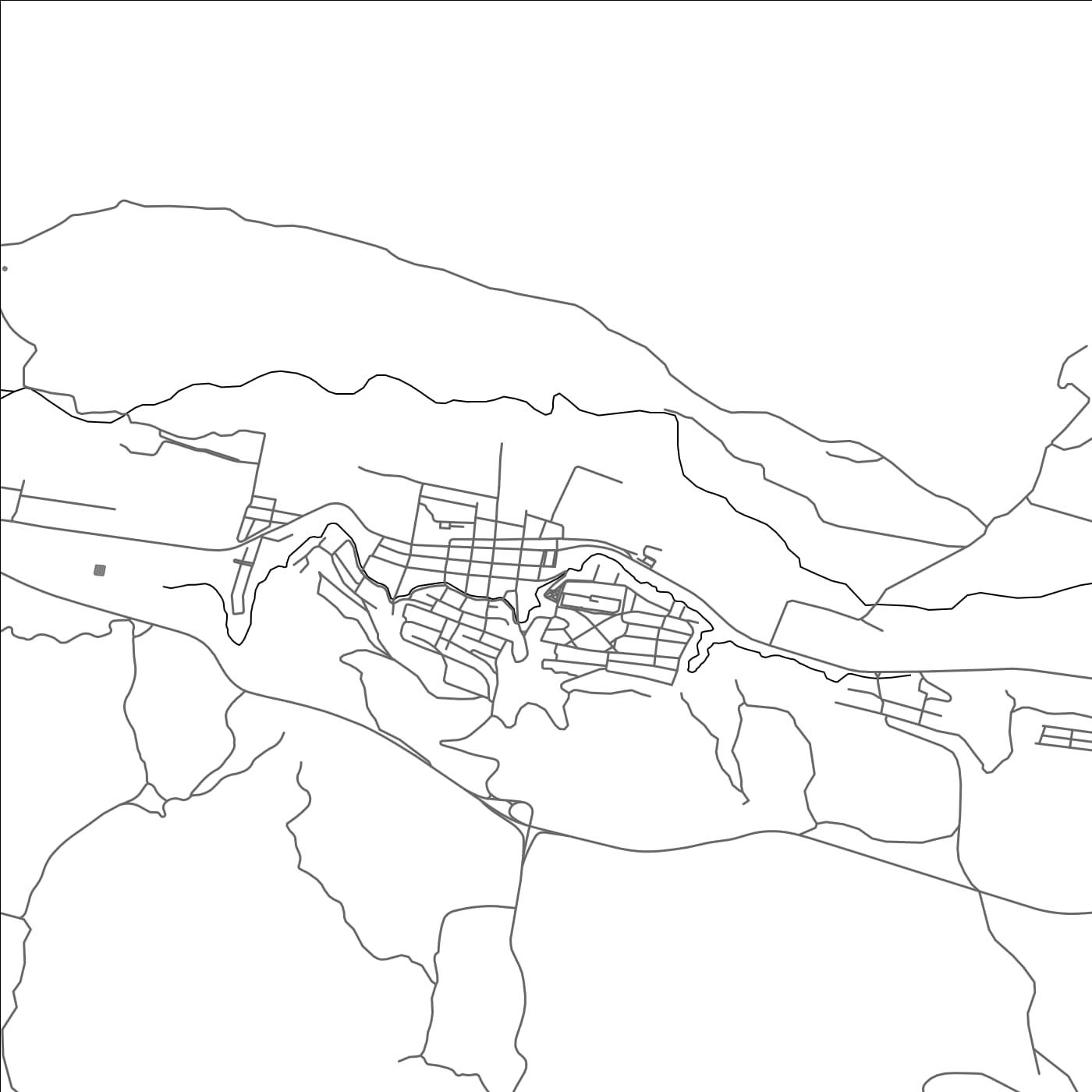 ROAD MAP OF FREIRINA, CHILE BY MAPBAKES