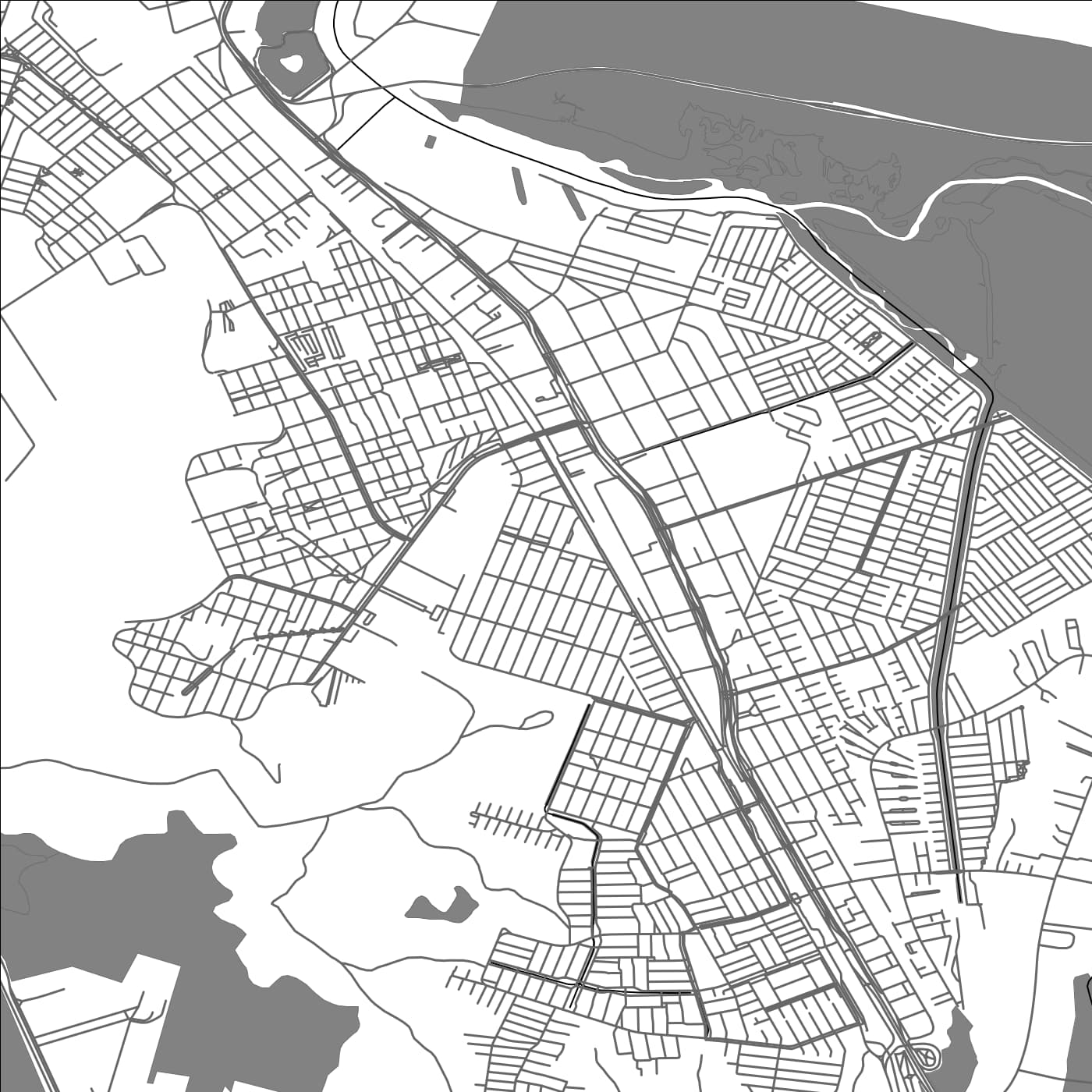 ROAD MAP OF HUACHIPATO, CHILE BY MAPBAKES