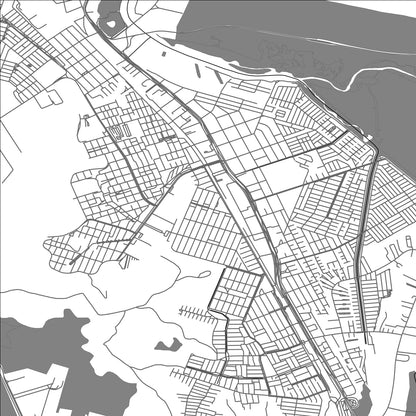 ROAD MAP OF HUACHIPATO, CHILE BY MAPBAKES